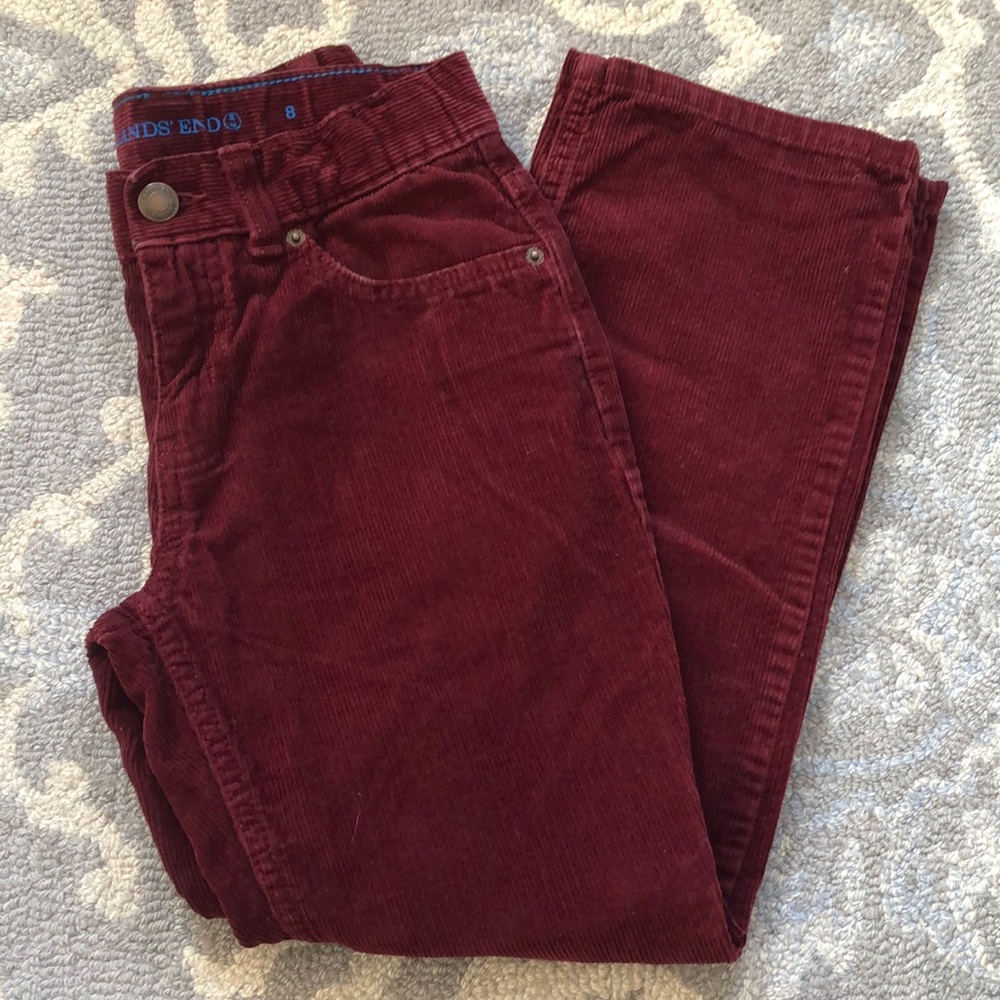 Land’s End Boys Burgundy Corduroy Pants